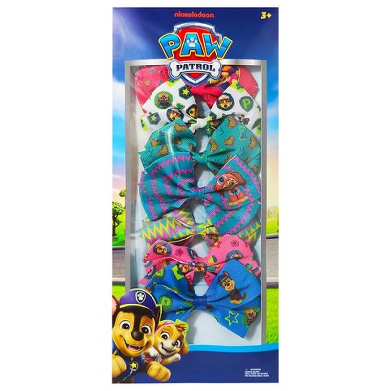 LUV HER Paw Patrol Alligator Hair Clips for Kids – 7-Pack Non-Slip 4-Inch Hair Bows – Girls Hair Accessories with Rescue Pup Prints – Ages 3+ – Non-Toxic Material