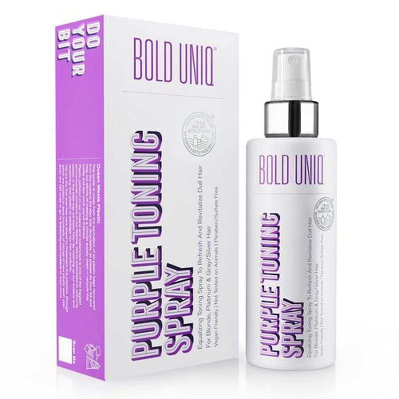 Skiennix Blonde Toner Spray - Purple Leave-In Treatment for Brassy Blonde, Platinum & Gray Hair | Paraben & Sulfate Free, Cruelty-Free