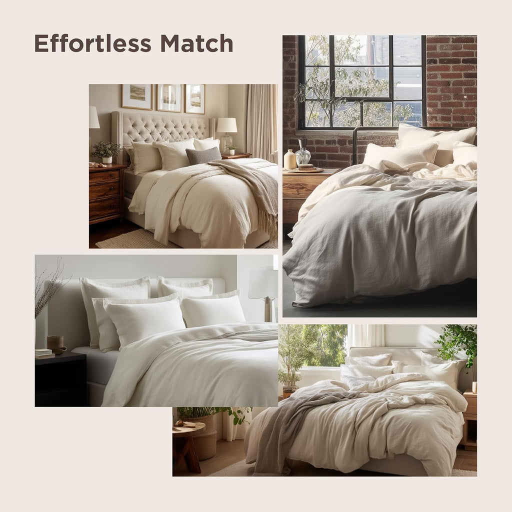 Bedsure Terracotta Duvet Cover Set - Extra Soft Cotton-Like Polyester, Full Size 3 Pieces, 80x90 Inches with Zipper Closure & 2 Pillow Shams