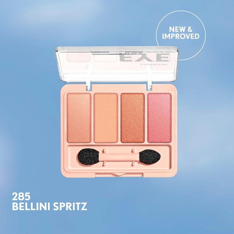 Covergirl Eye Enhancer | Bellini Spritz Eyeshadow Quad - Easy-to-Wear, Clean & Vegan, Talc-Free, 0.19oz