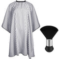 FEBSNOW Barber Cape Professional Hair Cutting Cape with Neck Duster Brush