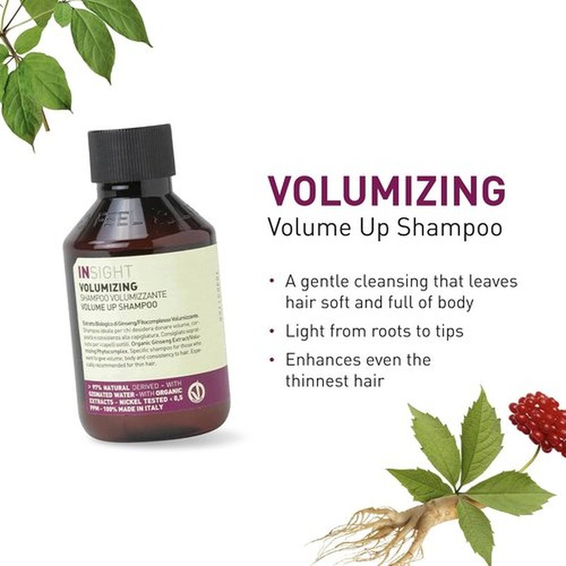 InSight Volumizing Shampoo - Vegan Formula for Fine Thin Hair | 3.4 fl. oz, Unisex