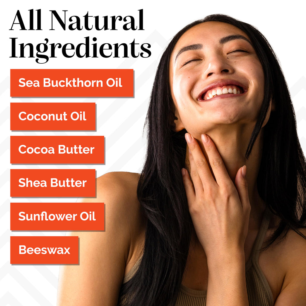 sibu Miracle Stick, Made with Premium Himalayan Sea Buckthorn (1-Year Supply) – Great for Dry Skin, Bug Bites, Sunburn, Windburn, and Chafing
