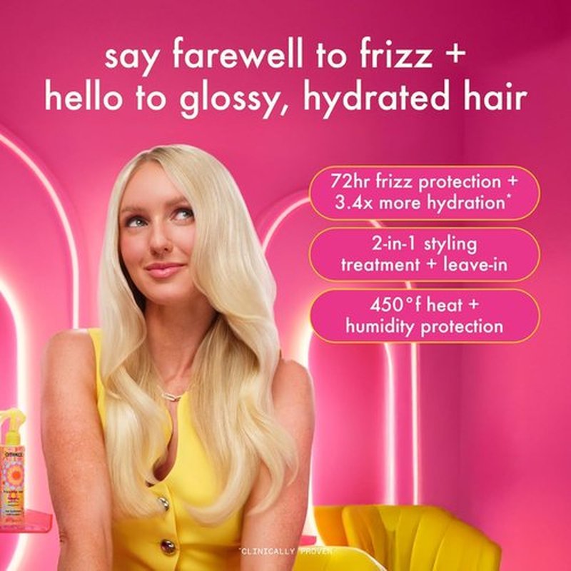 Amika Frizz-Me-Not Hydrating Anti-Frizz Treatment - Lightweight Spray for Medium to Thick Hair | Humidity & Heat Protection