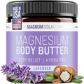 Magnum Solace Magnesium Body Butter - Relaxing Nighttime Cream - Lightly Scented Lavender