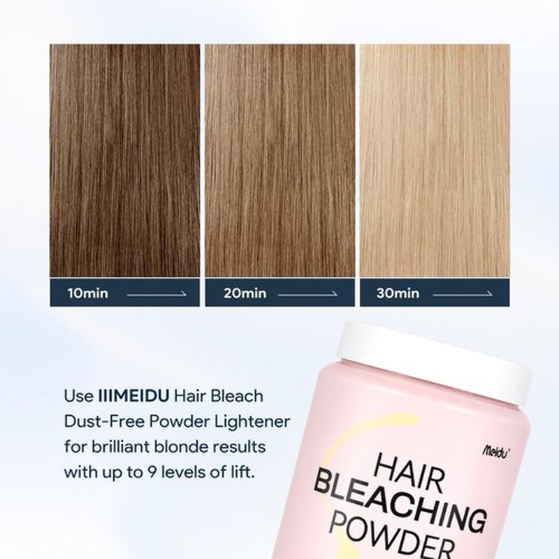 Hair Bleach, Professional Grade Bleach for Hair, Mild Bleach Powder Quickly Remove Hair Color for Hair Highlights & Lightening-A (500g /17.6oz)