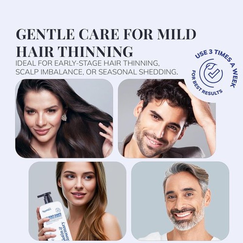 Biotin & Rosemary Shampoo - Hair Growth Formula for Thinning Hair | Sulfate-Free, 10 fl oz