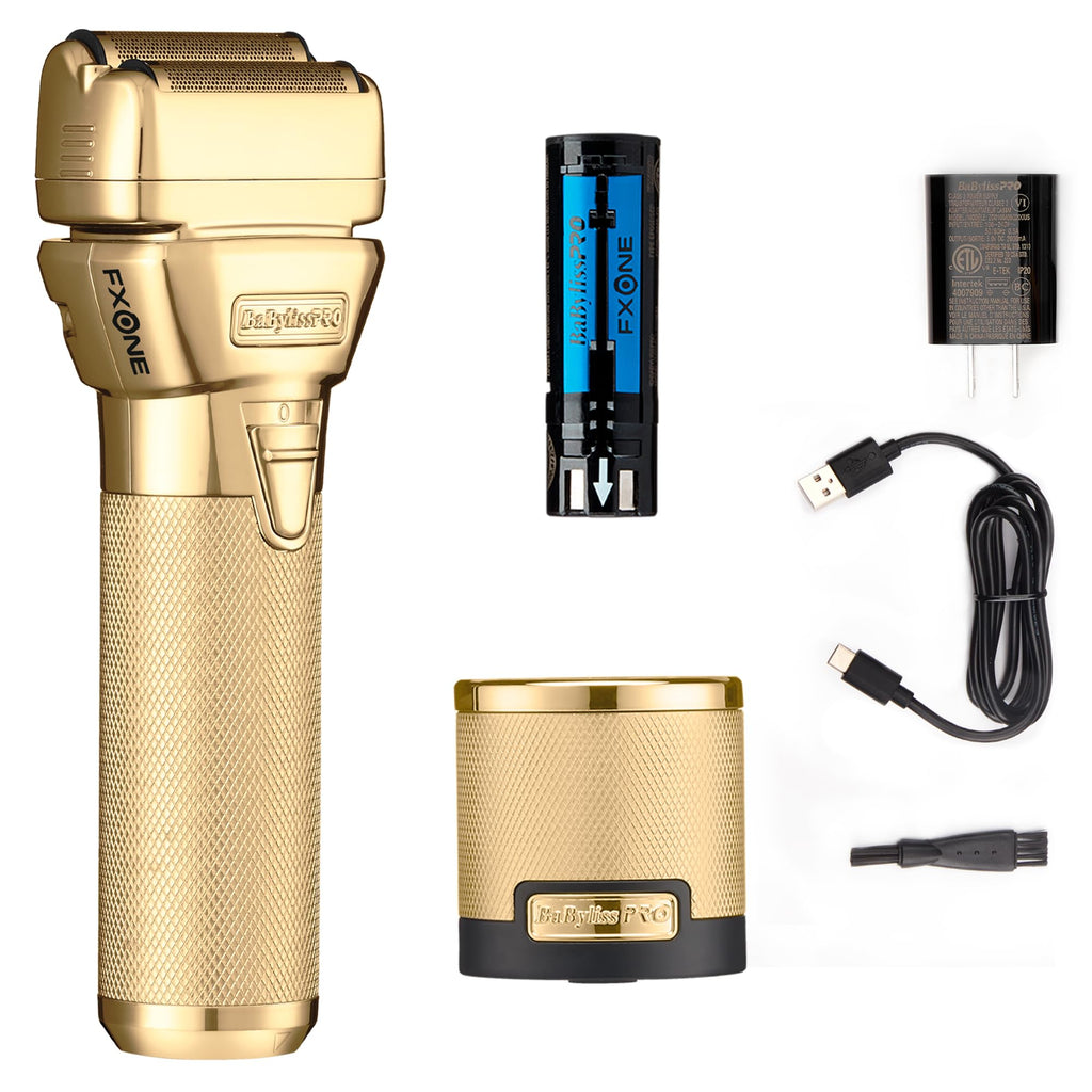BaBylissPRO FXONE Double Foil Shaver with Interchangeable Battery, Electric Razor for Men, Pivoting Foil Head for Close Shave, Up to 3-Hour Runtime