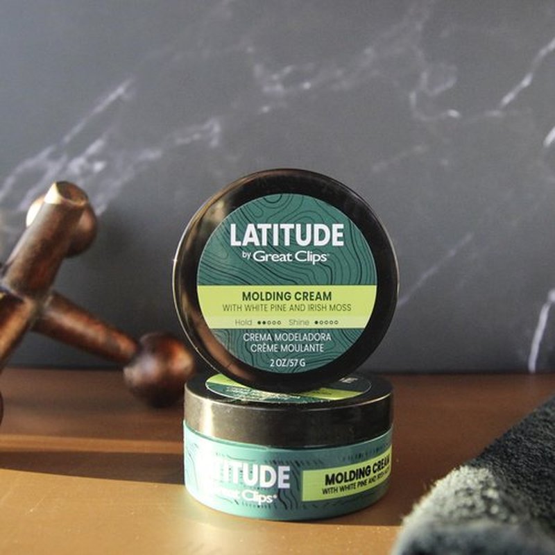 GREAT CLIPS LATITUDE Molding Cream | Hair Gel for Men | Low to Medium Hold + Low Shine | 2oz | Packaging May Vary