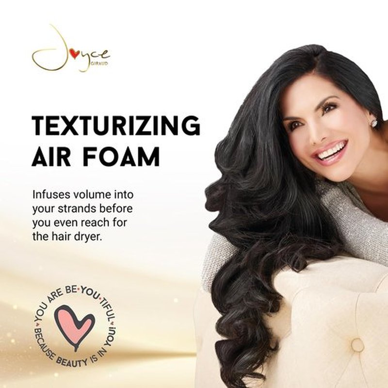 Joyce Giraud Texturizing Air Foam - Adds Volume & Frizz Control | 6.76 Oz for Gorgeous Hair