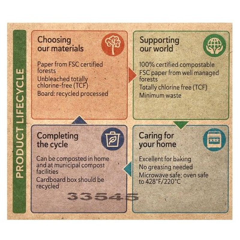 If You Care Unbleached Baking Cups - Eco-Friendly, Large Size, 60 Count | 3 Pack