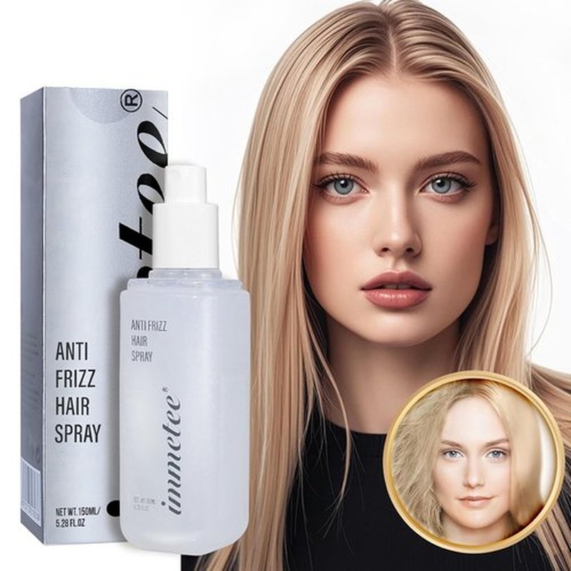 Immetee Antifrizz Hair Spray - Instant Straightening & Frizz Control for Silky Smooth Hair | 150ml