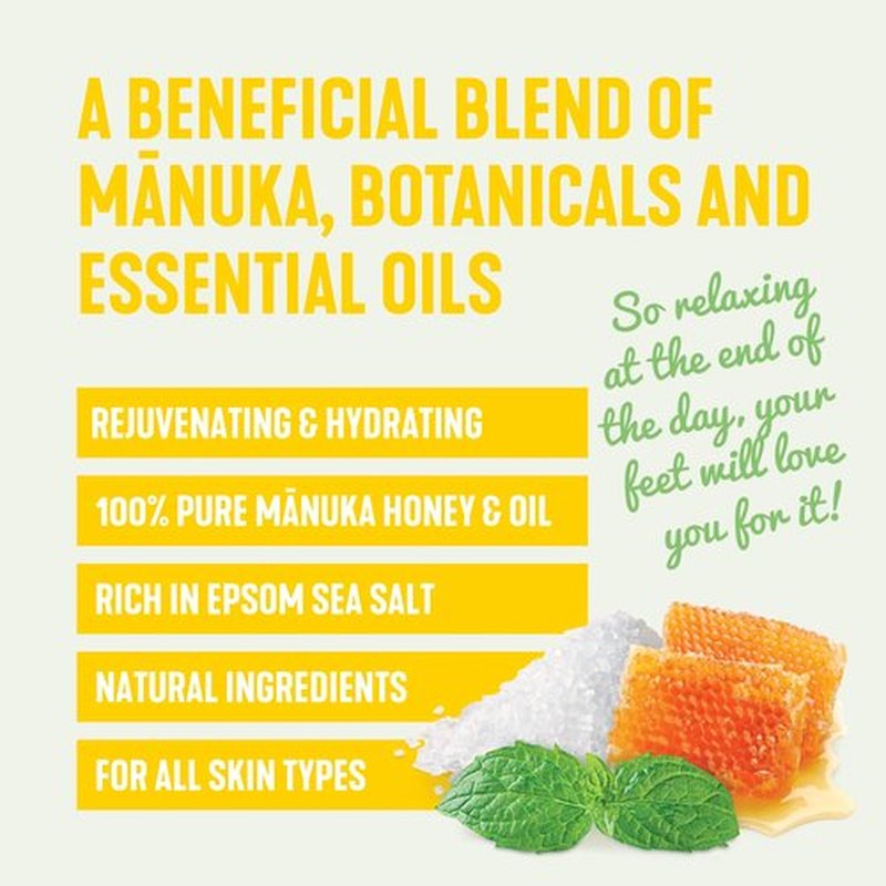 One Tree Hill Manuka Foot & Nail Soak | Manuka Honey & Essential Oil Blend | 1 lb