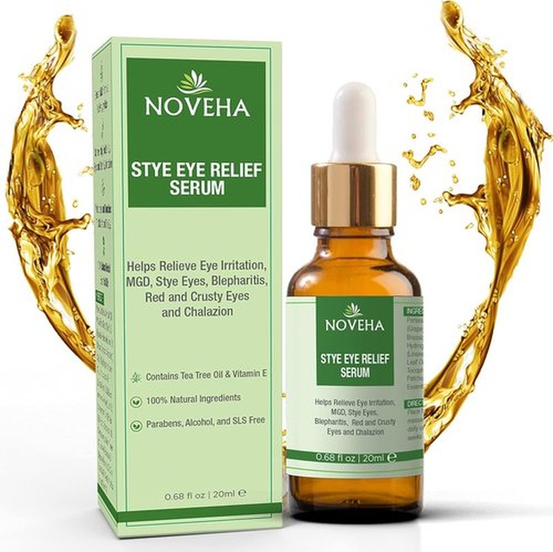 NOVEHA Eyelid Relief Serum - Effective Blepharitis Treatment for Eyelid Bumps (20 ml)