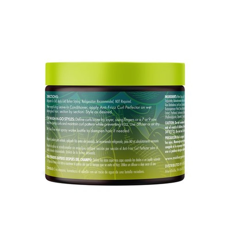 Mielle Organics Avocado & Tamanu Anti-Frizz Curl Cream for Textured Hair - Smoothing & Defining Cream to Lock In Moisture & Enhance Shine - Curly Hair Styling Products for Women & Men, 12oz