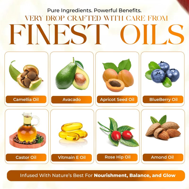 Vanilla Body Oil | Daily Skin Moisturizer with Apricot, Jojoba, Avocado & Vitamin E Oil | Hydrating & Nourishing | dry body oil for all Skin types | Anti-Aging | 6.76 oz
