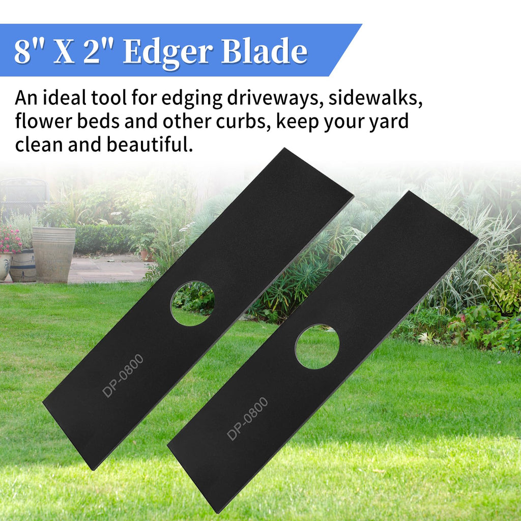 Bularie AEB0800 1" Center Hole Edger Blade Compatible with EGO 56V Edger, Multi-Head System Replacement Edger Blade for EGO Power Edger Models EA0800/ME0801/ME0800 (2 Pack)