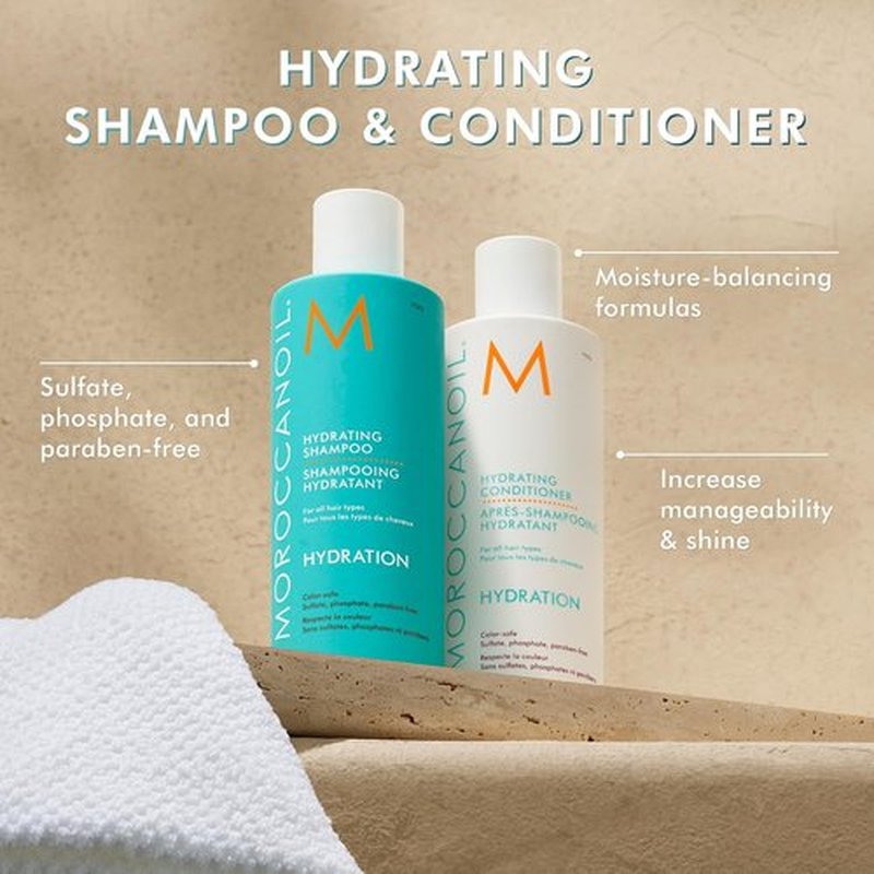 Moroccanoil Hydrating Shampoo - Moisturizing Formula for Dry Hair | 8.5 Fl Oz