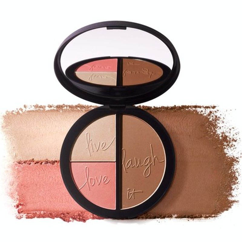 IT Cosmetics Anti-Aging Matte Radiance Luminizer & Brightening Blush Palette - Hydrolyzed Collagen Peptides