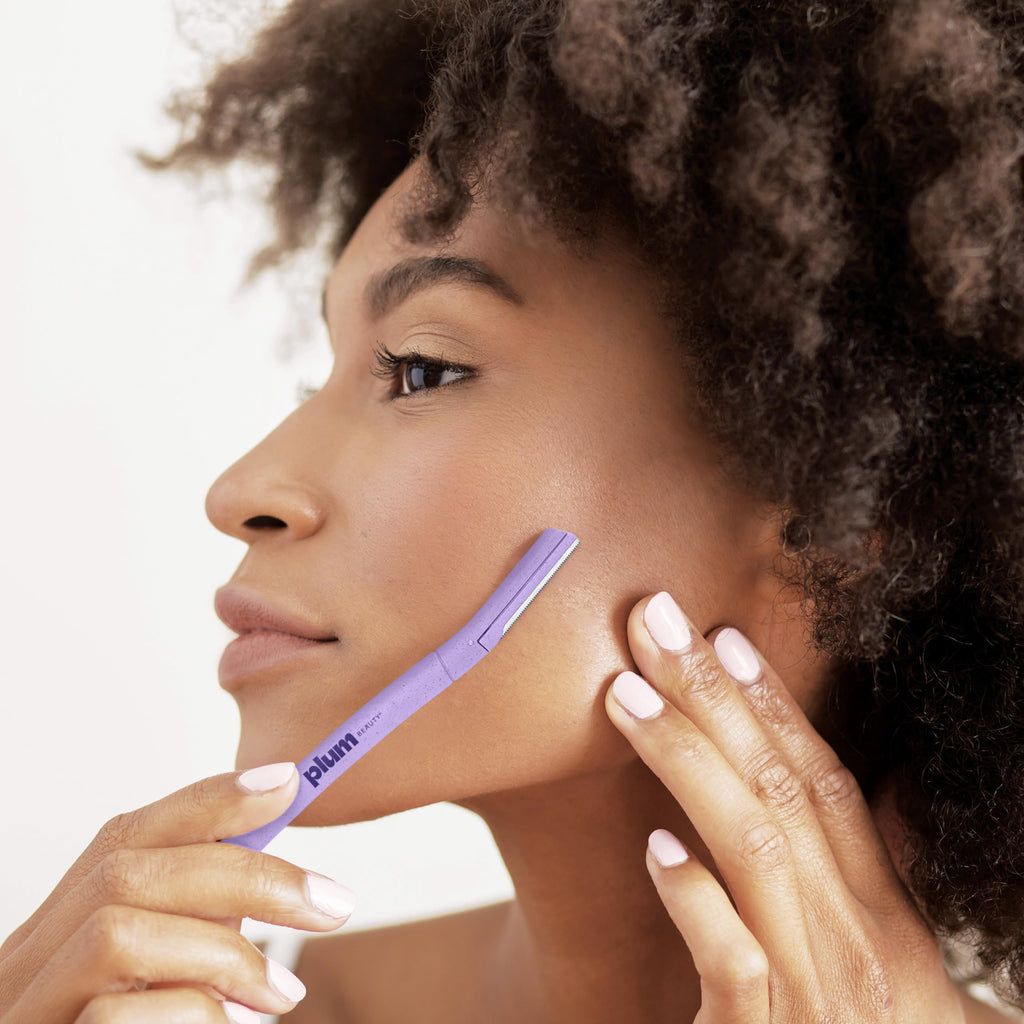 Plum Beauty Face Razors for Women, Eyebrow Razor & Brow Shaper