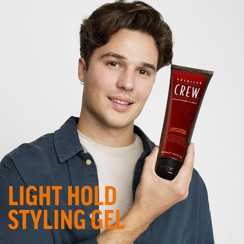 American Crew Hair Gel - Light Hold & Low Shine for Men | 8.4 Fl Oz Perfect for Everyday Use