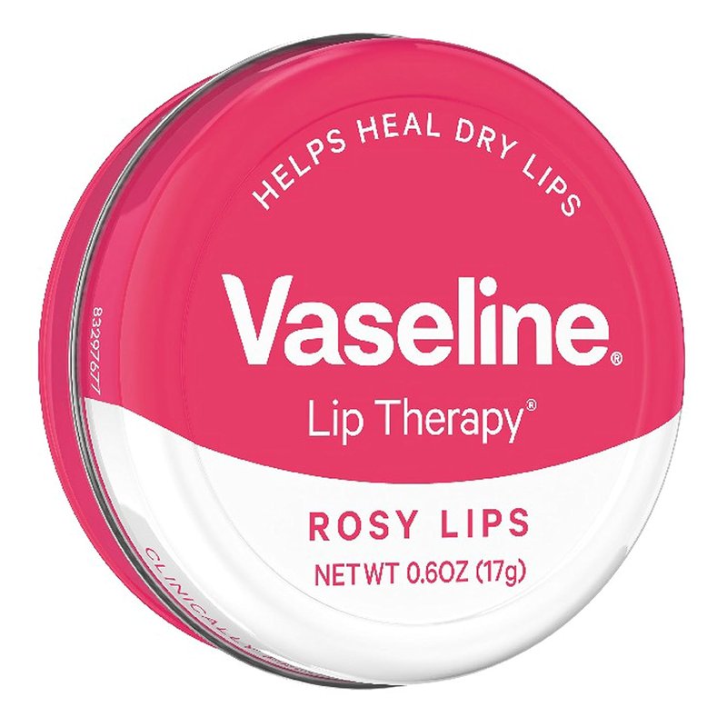 Vaseline Lip Therapy Balm - Rosy Lips Moisturizing Formula | 0.6 oz Tin