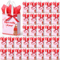 Willinglong 50 Packs She's Ready to Pop Baby Shower Gifts Bags Bulk Baby Shower Favor Bags with Handle Paper and 50 Sheets Decorative Tissue Paper for Guests Gifts Gender Reveal