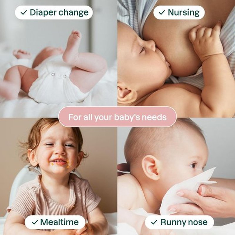 ATTITUDE Baby Water Wipes - EWG Verified, Gentle & Unscented, 99% Water, Travel Pack, 72 Count (Pack of 3)