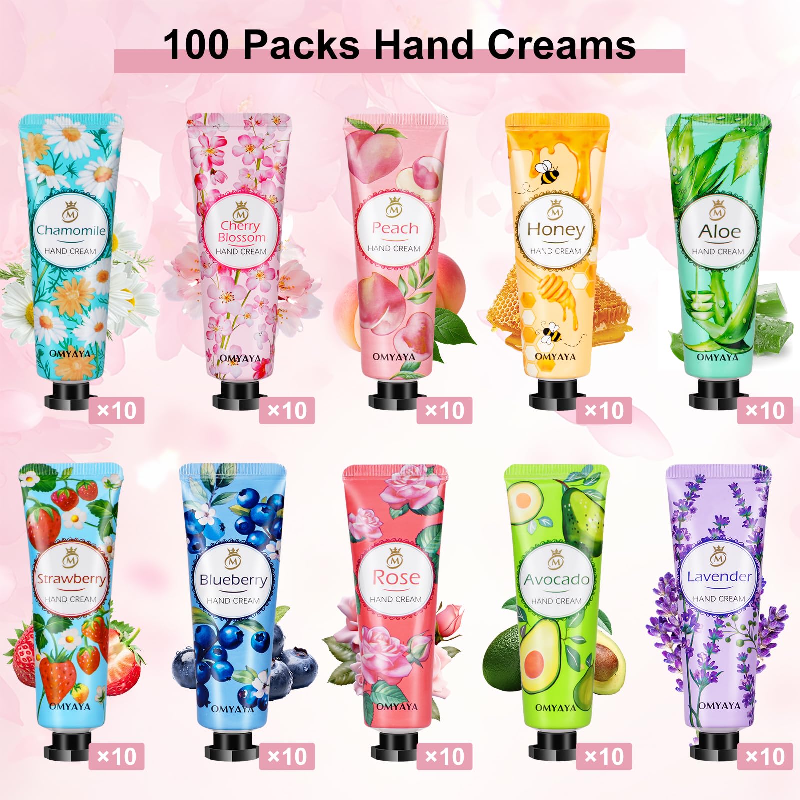 100 Pack Hand Lotion Bulk Gift - Mini Lotion Bulk Travel Size, Hand Cream Bulk Gifts for Corworkers,Teacher Appreciation Gifts, Birthday Gifts for Women, Nurses Gifts,Bridesmaid Gifts,Thank You Gifts