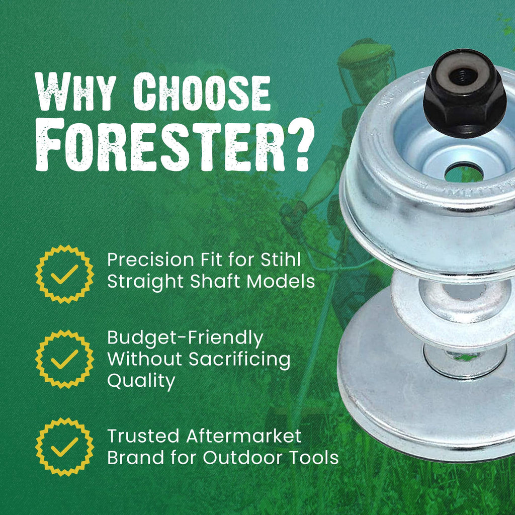 FORESTER Trimmer Head Conversion Kit Compatible with Most Stihl Straight Shaft Trimmers and Brushcutters