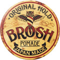 BROSH Original Pomade - Strong Hold & Classic Shine Hair Styling Cream for Men | 1.4 Oz Travel Size