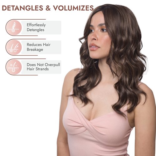 Rene of Paris Foldable Wire Cushion Hair & Wig Brush Comb