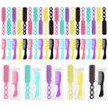 Hair Brush and Combs Bulk Individually Wrapped for Homeless,Disposable Hair Combs Bulk Hair Brushes Detangling Hairbrush for Women Shelter Nursing Hotel Church Charity Supplies50