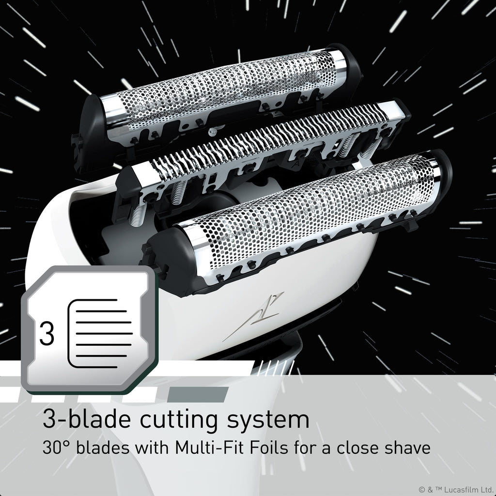 Panasonic Hybrid Wet Dry Shaver, Trimmer & Detailer with Two Adjustable Trim Attachments, Pop-up Precision Detail Trimmer & Shave Sensor Technology,