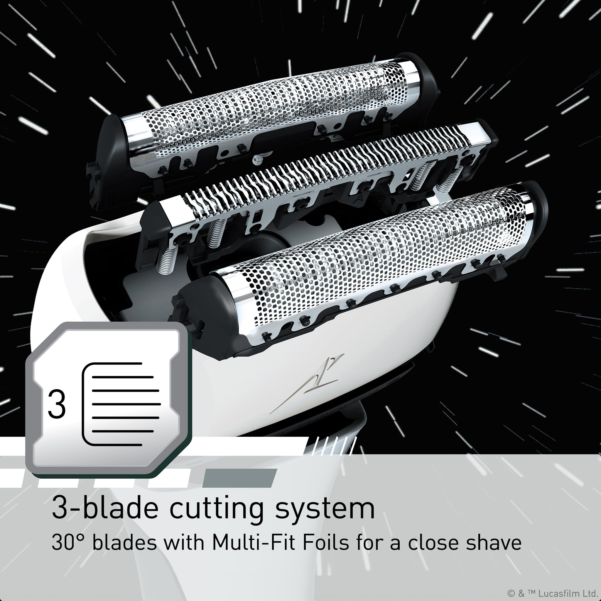 Panasonic Hybrid Wet Dry Shaver, Trimmer & Detailer with Two Adjustable Trim Attachments, Pop-up Precision Detail Trimmer & Shave Sensor Technology,