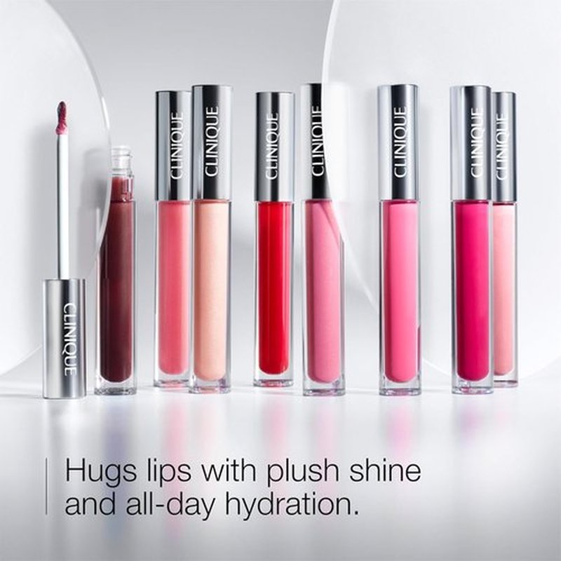 Clinique Pop Plush Creamy Lip Gloss - Hydrating Formula with Hyaluronic Acid & Avocado | High Shine Finish