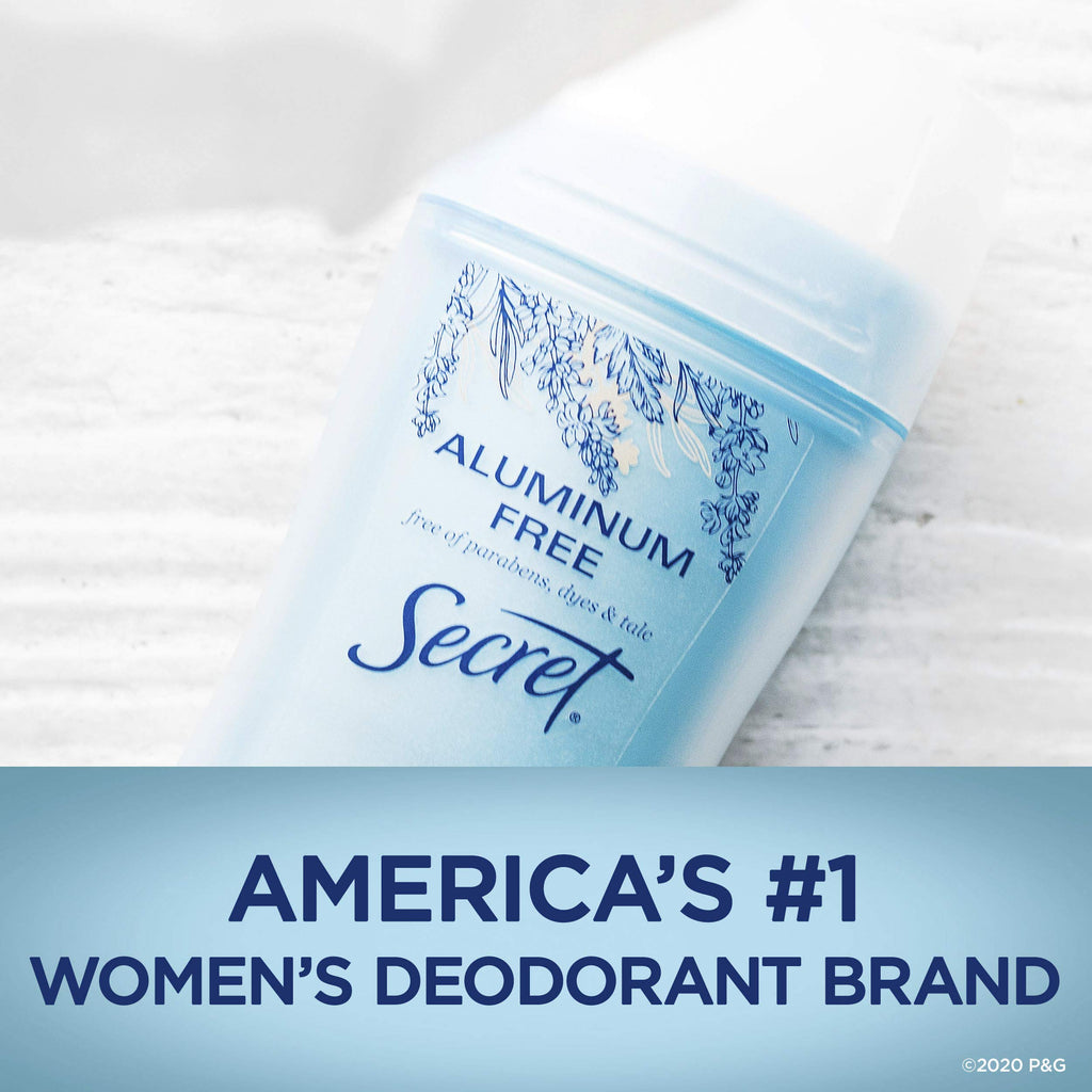 Secret Antiperspirant and Deodorant for Women, Aluminum Free Invisible Solid, Daylily Scent, 2.4 Oz (Pack of 12)