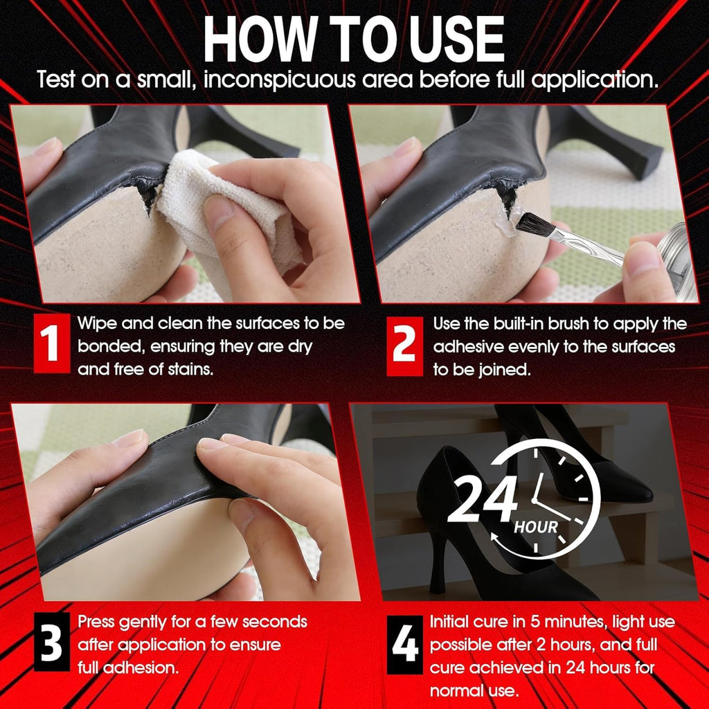 kuailaya 6 oz Contact Cement Adhesive, Contact Cement Glue Strong Instant Bonding Waterproof Flexible Good Weather Resistance Durable and Long-Lasting for Carpentry Shoe Repair and DIY Projects