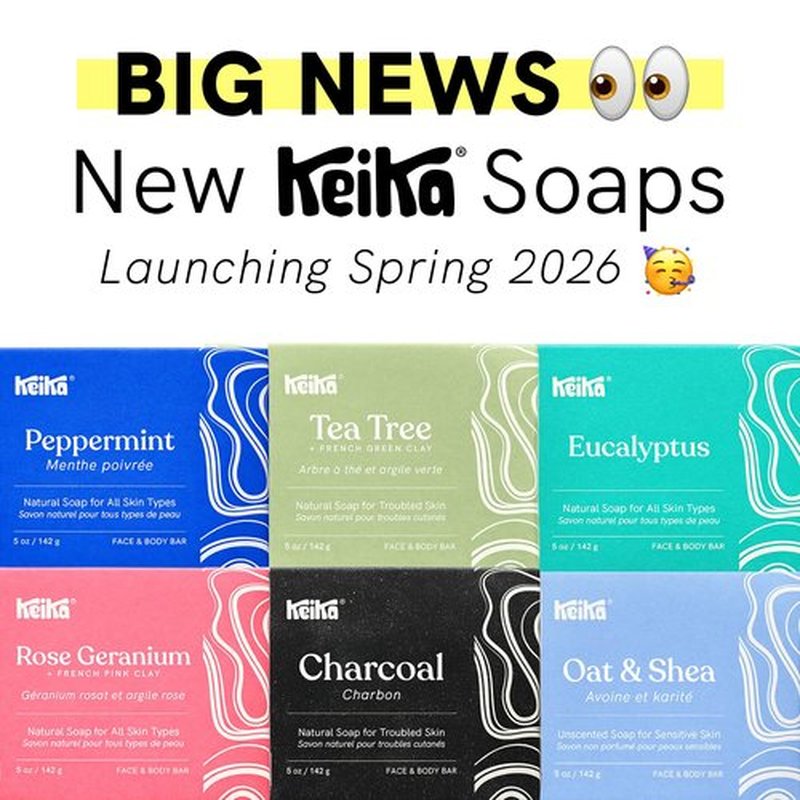 Keika Baby Soap Bar - Unscented Oat & Shea for Eczema Relief | 5 oz for All Ages & Sensitive Skin