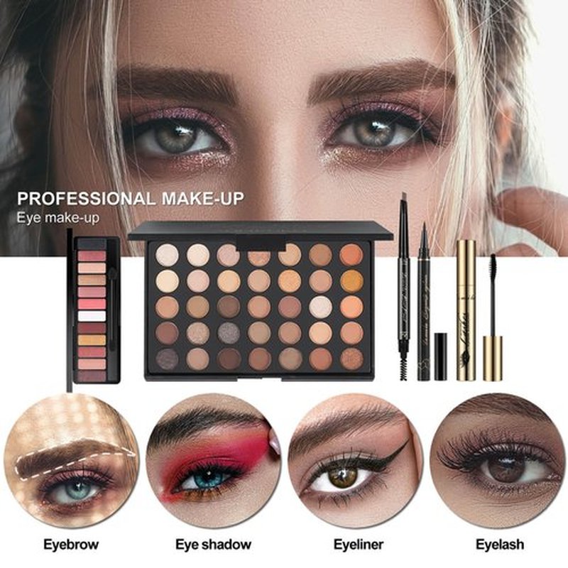 MISS ROSE M All In One Full Makeup Kit for Women, Multipurpose Makeup Sets, Beginners and Professionals Alike, Easy to Carry(Pink)