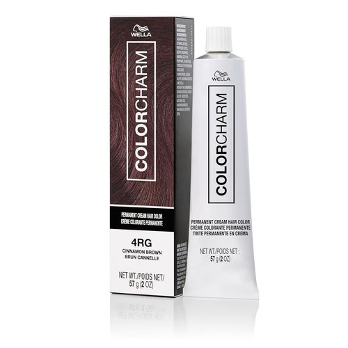 COLORCHARM Permanent Cream Hair Dye - 100% Gray Coverage | Auburn, Red Violet, Burgundy, Copper Shades | Vegan & Paraben-Free | 2 oz.