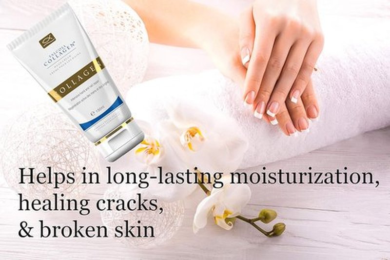 Salcoll Pure Bioactive Collagen Repair Hand Cream - Hypoallergenic Moisturizer for All Skin Types, 150 ml