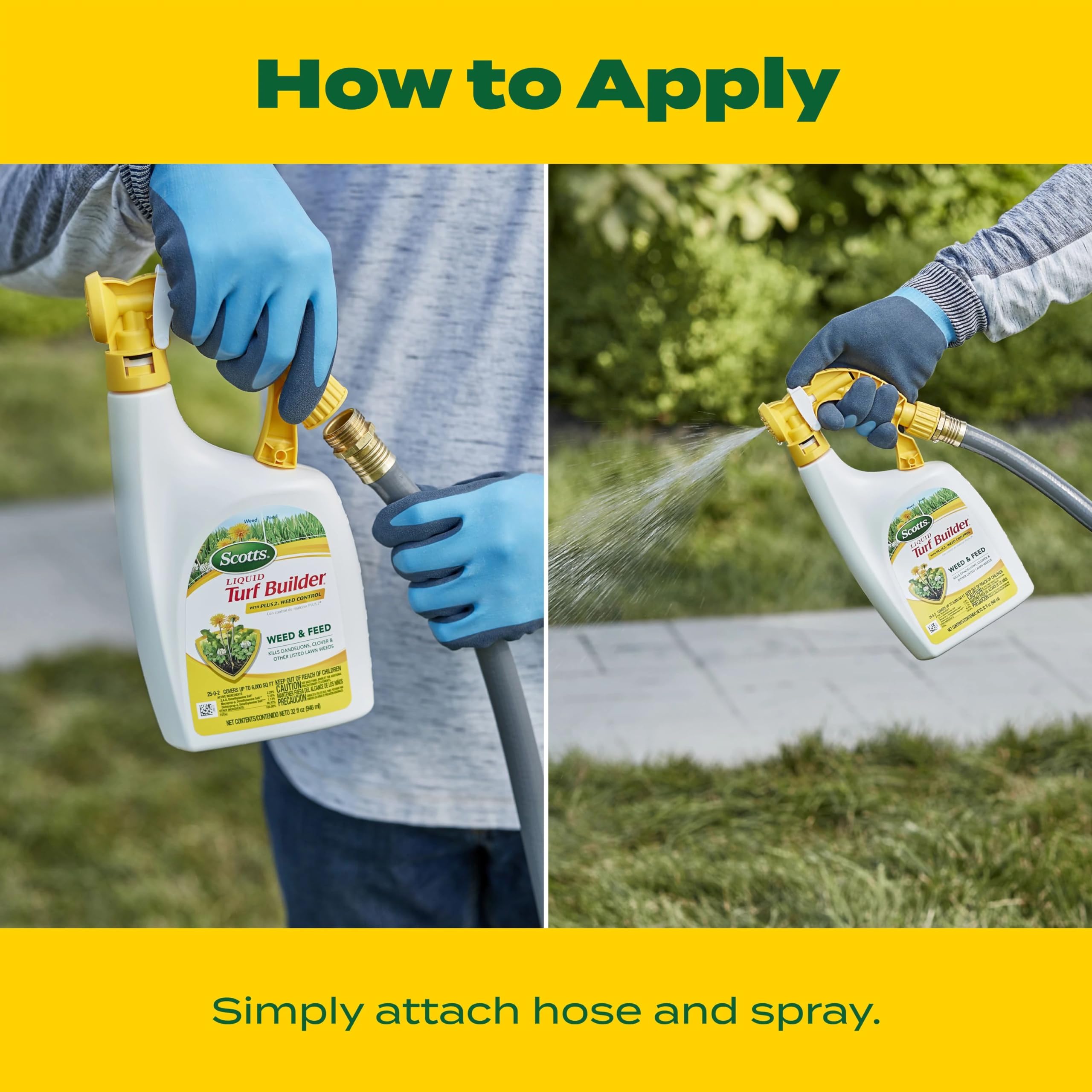 Scotts Liquid Turf Builder with Plus 2 Weed Control, 32 fl. oz.