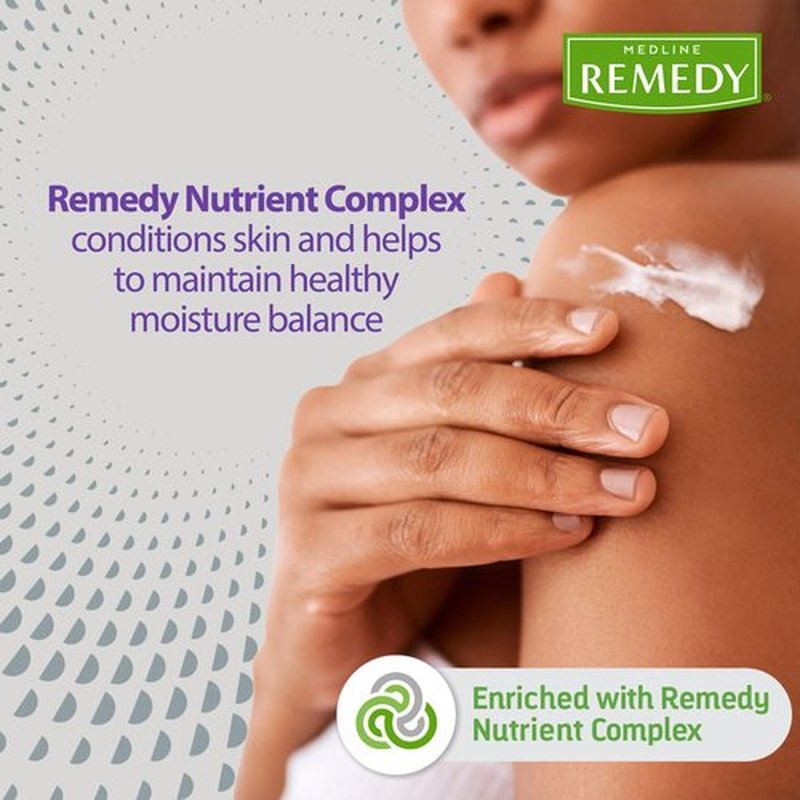 Medline Remedy Specialized Skin Cream, Unscented (4 fl oz), 1.5% Dimethicone, Nourishing Moisturizer for Dry Skin, Paraben-free, and Hypoallergenic Body Cream, Daily Lotion for Dry and Sensitive Skin