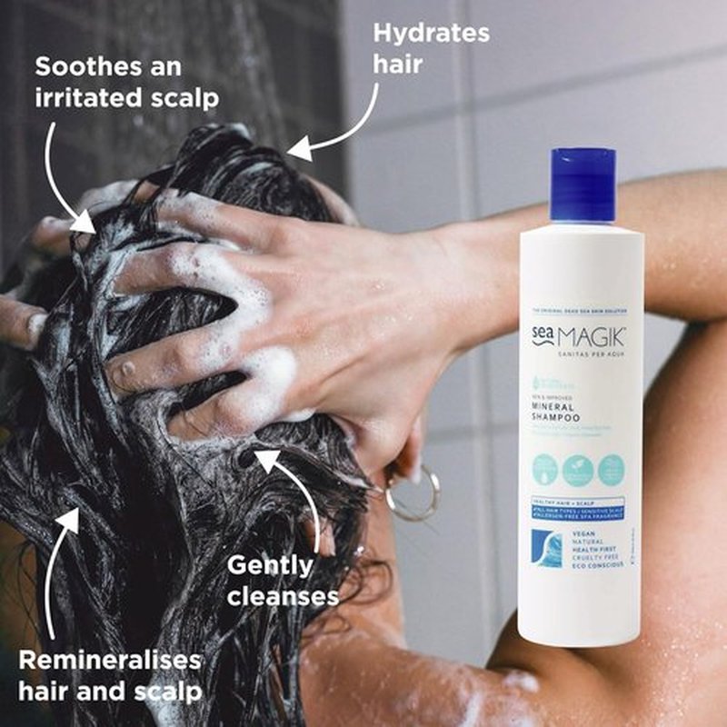 Sea Magik Salicylic Acid Shampoo - Soothing Seaweed Treatment for Psoriasis & Itchy Scalp Relief | 300ml