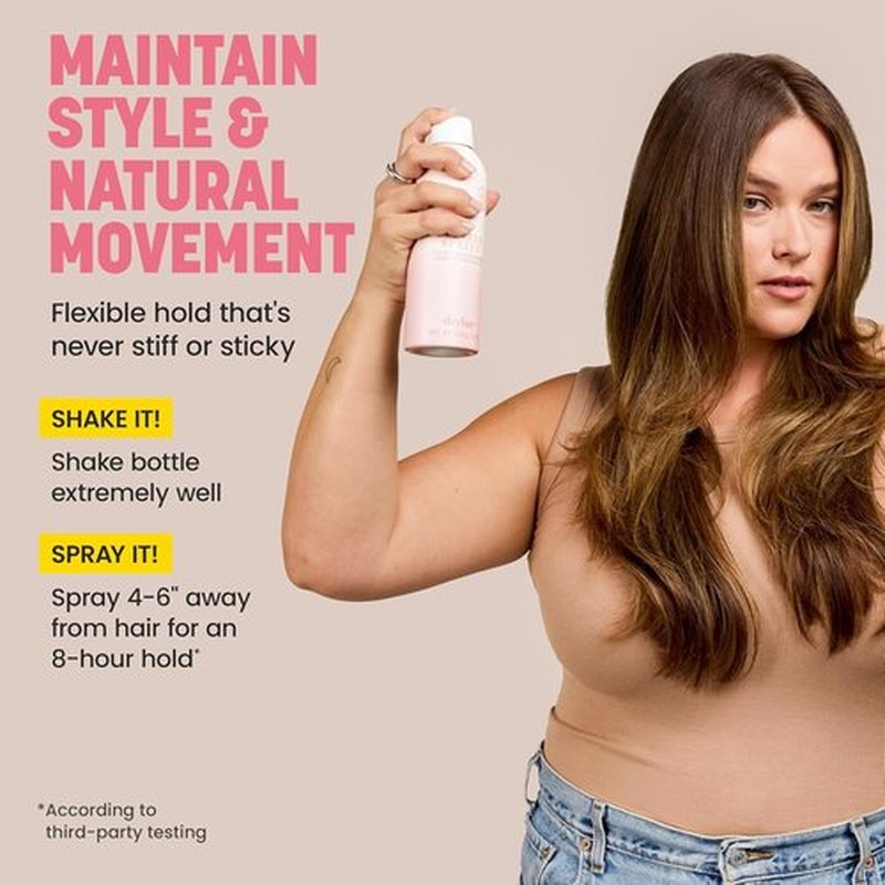 Drybar Seltzer Spritz Flexible Hold Hairspray - 8-Hour Hold with Touchable Finish, Ultrafine Mist, Vegan & Cruelty-Free