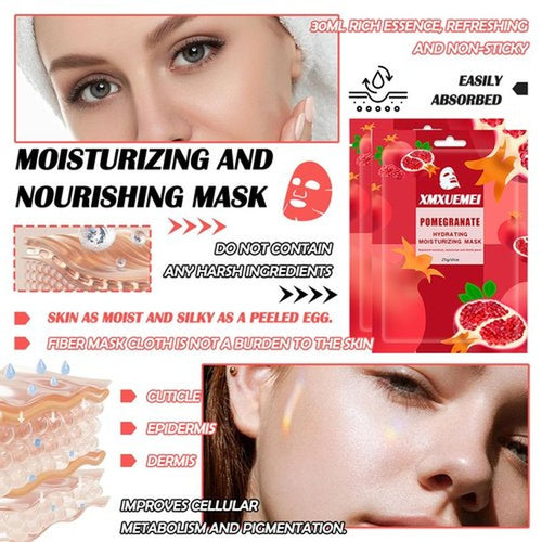 20 Pcs Facial Sheet Mask Combo,Hydrating Face Mask,Easy to Use,Moisturizing Daily Sheet Mask