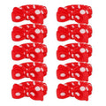 Casoty 10 Pcs Red Dot Makeup Headbands, Spa Gifts for Women Girls, Soft Coral Fleece Skincare Headband, Bow Hair Bands, Beauty Headbands for Face Washing Shower Skin Care Yoga