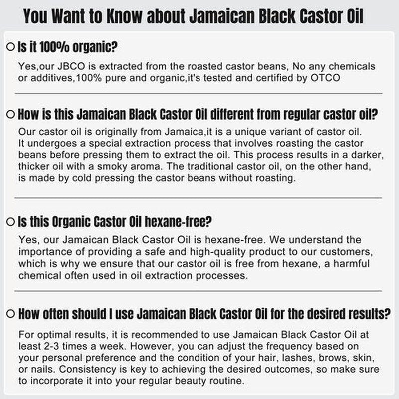 GoldWorld100% Organic Pure Black Castor Oil Cold Pressed,for Hair Eyebrows Eyelash Growth Serum to Grow Lashes,Castor Oil for Skin Body Face,Caster Oils Unrefined in Glass Bottle Hexane Free