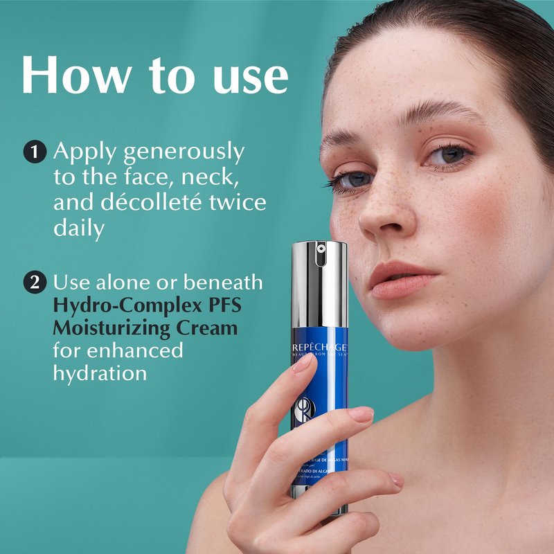 Repechage C Serum Seaweed Face Serum – Antioxidant & Vitamin-Rich Daily Hydration for All Skin Types – Lightweight, Silky, Fast-Absorbing Texture for Soft, Smooth, Supple Skin – 30 mL / 1 fl oz